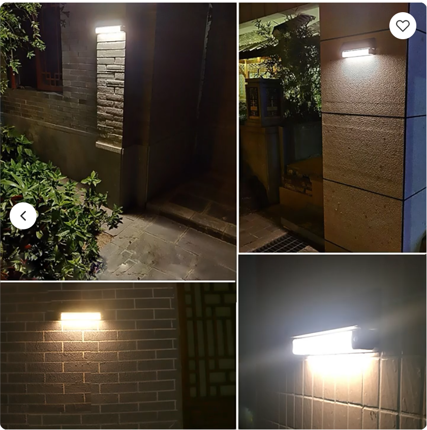 Buitenstee Solis — sfeerbeelden van de lamp in gebruik bij avondlicht (tijdelijke leveranciersfoto, ter preview)
